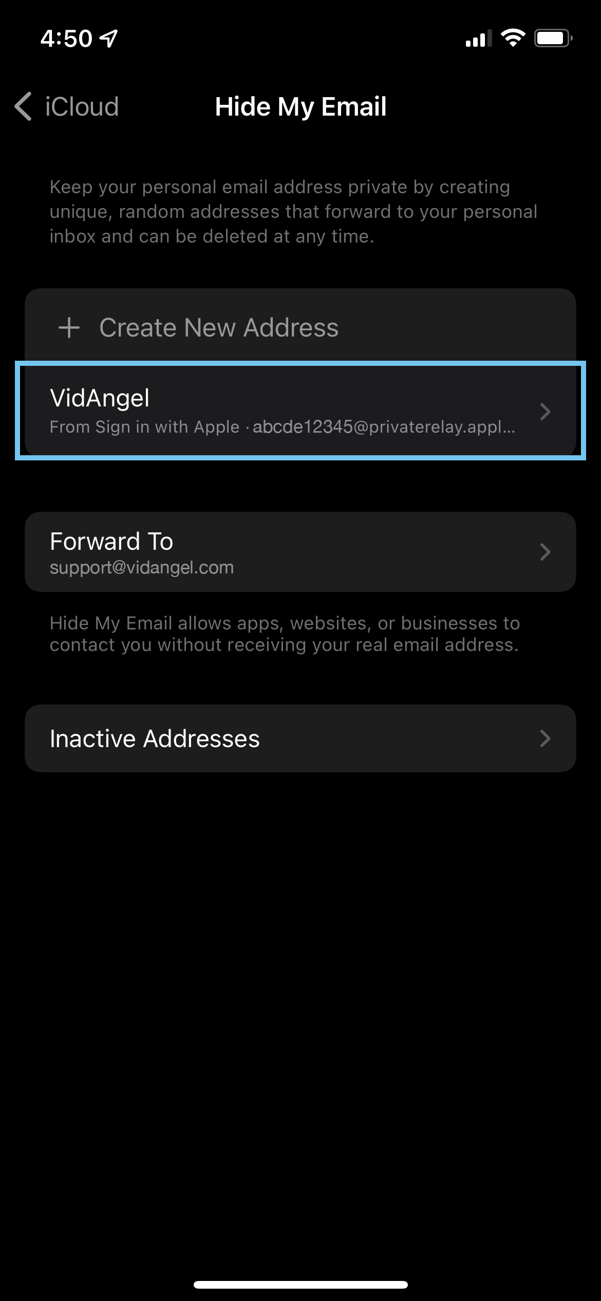 Apple Support on X: 😊 Give your real email to friends and family 🥸 Give  unique, random email aliases to websites and apps Here's how to use Hide My  Email included with