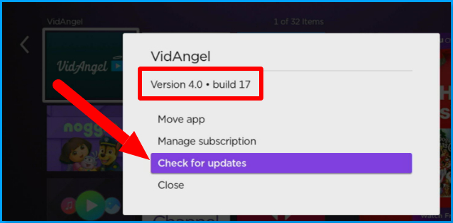 Roku_app version_check for updates.jpg